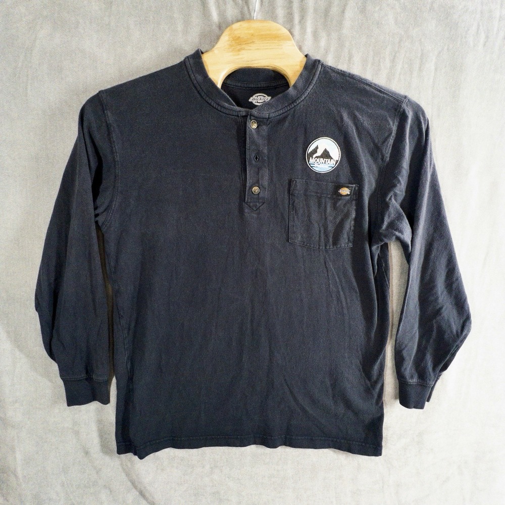 Dickies Long Sleeve Henley Work‎ Shirt Mens Large Tall